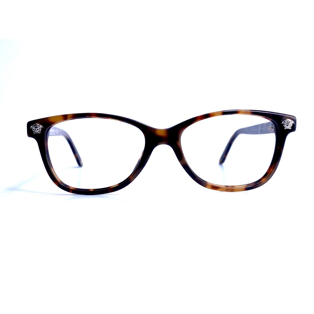 Versace Brown Tortoise Wayfarer Medusa Glasses Italy MOD 3153 944 51 16 135